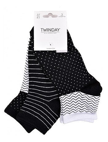 Calcetines Cortos mujer TWINDAY - Pack de 6