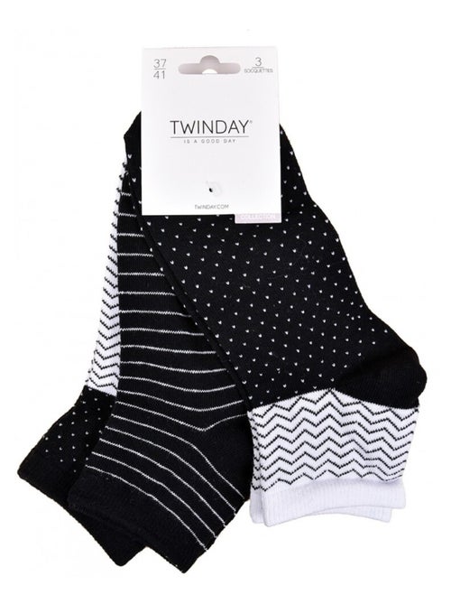 Calcetines Cortos mujer TWINDAY - Pack de 6 - Kiabi