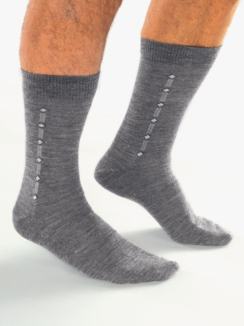 Calcetines de algodón hasta la rodilla - paquete de 4 pares - Afibel - Kiabi