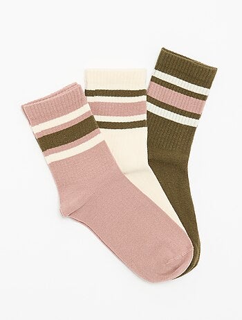 Calcetines de canalé con diseño