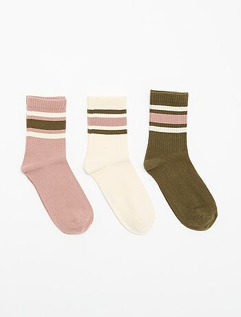 Calcetines de canalé con diseño