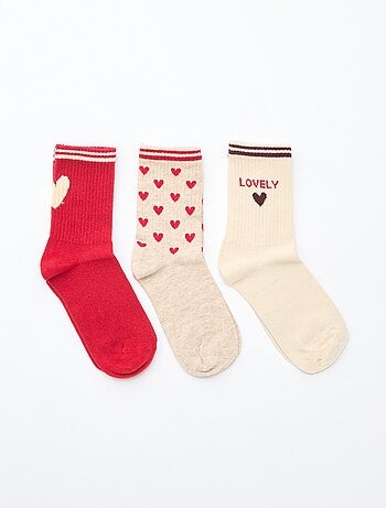 Calcetines de canalé con diseño
