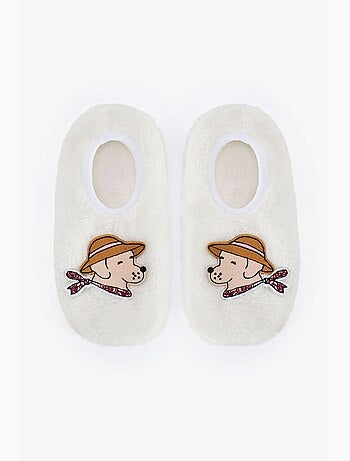 Calcetines de casa con estampado de perro kırık countryside penti