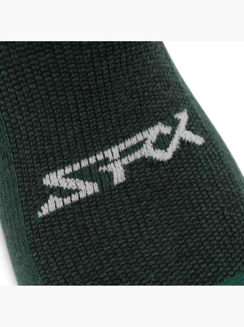 Calcetines de ciclismo con lana merino ciclismo hombre y mujer srx arbor Verde - Kiabi