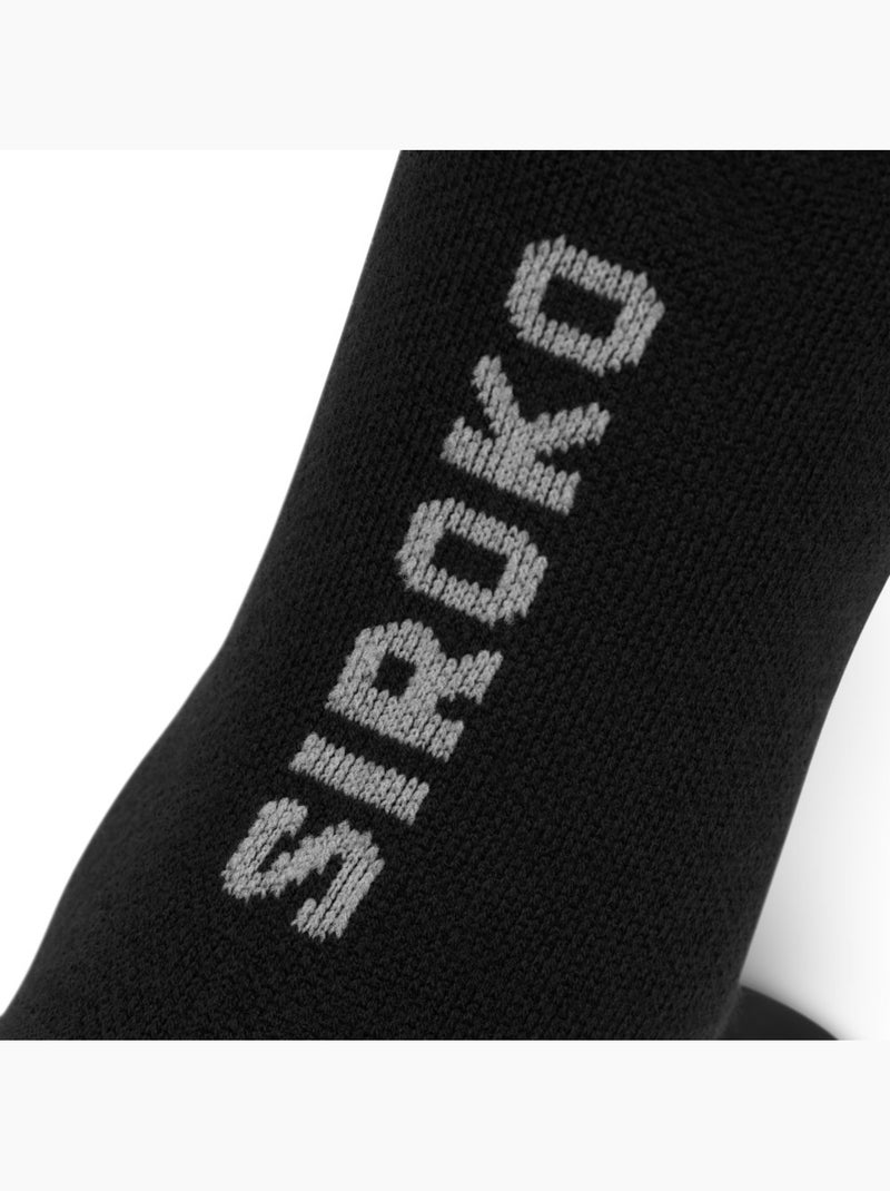 Calcetines de ciclismo con lana merino ciclismo hombre y mujer srx grappa Negro - Kiabi