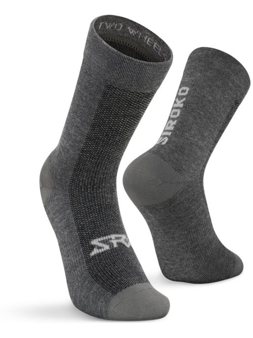 Calcetines de ciclismo con lana merino ciclismo hombre y mujer srx maloja - Kiabi