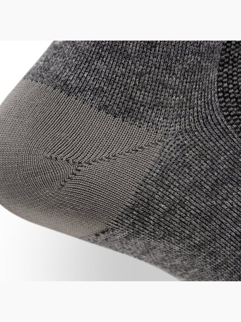 Calcetines de ciclismo con lana merino ciclismo hombre y mujer srx maloja Blanco Gris - Kiabi