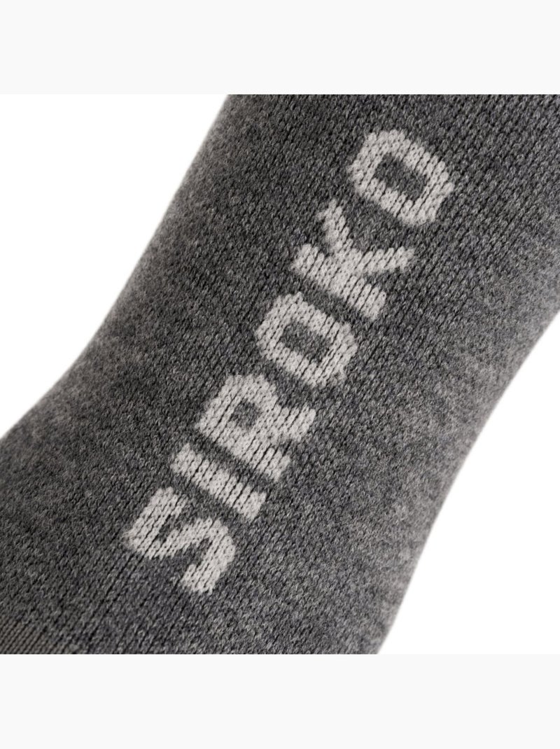 Calcetines de ciclismo con lana merino ciclismo hombre y mujer srx maloja Blanco Gris - Kiabi