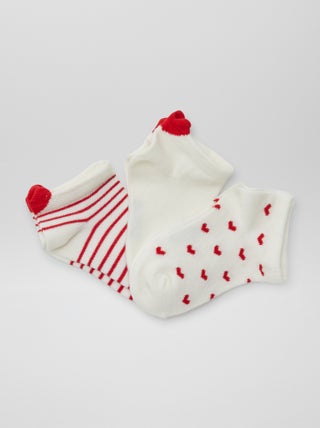 Calcetines de 'corazones' - Pack de 3