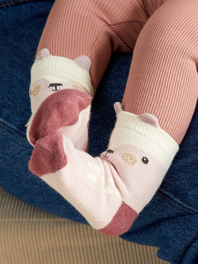 Calcetines de fantasía  - Pack de 5 MARRON - Kiabi