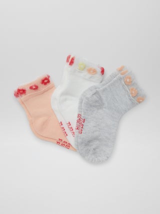 Calcetines de fantasía de punto - pack de 3