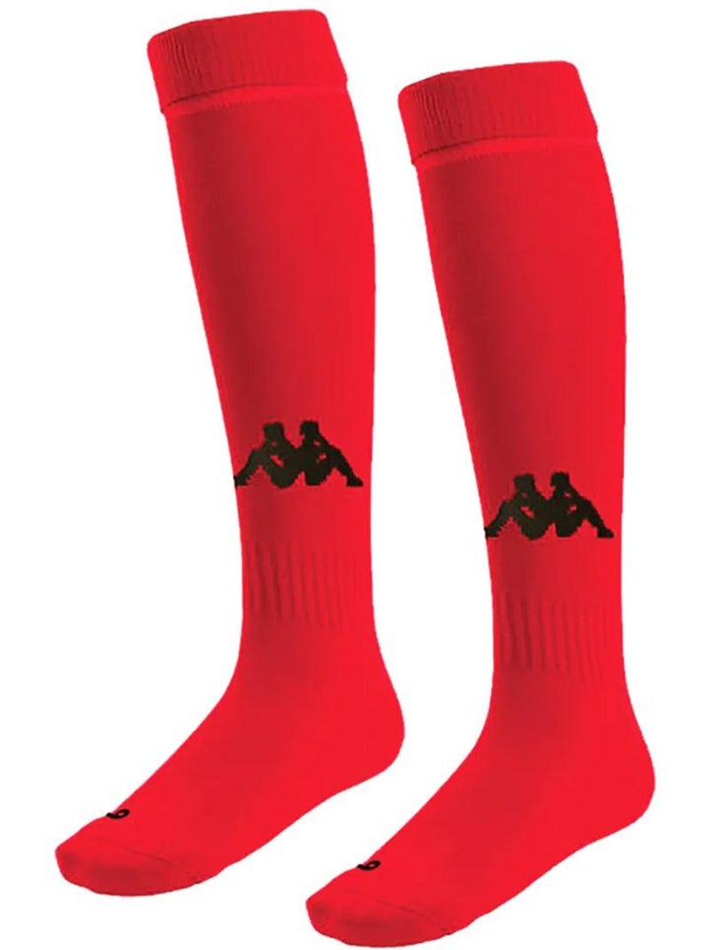 Calcetines de Fútbol Kappa Negro Rojo - Kiabi