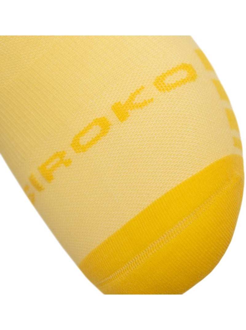 Calcetines de gravel ciclismo hombre y mujer gs1 Amarillo - Kiabi