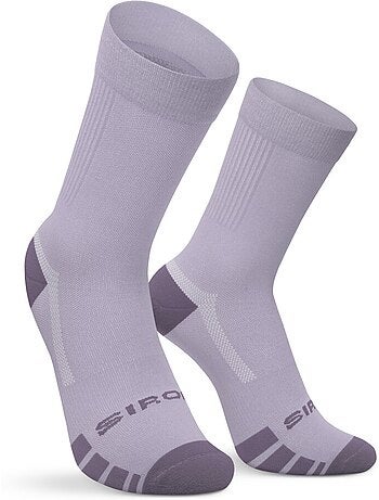 Calcetines de gravel ciclismo hombre y mujer gs1 lilac