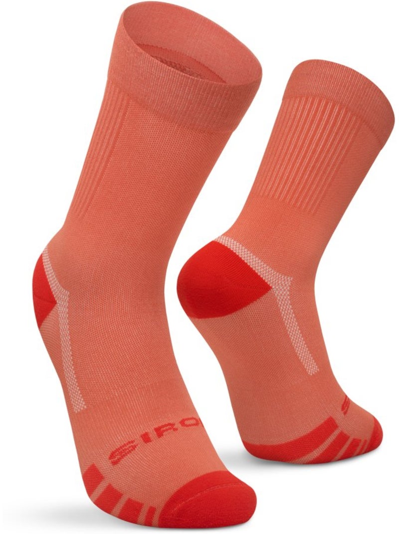 Calcetines de gravel ciclismo hombre y mujer gs1 tile Rojo - Kiabi