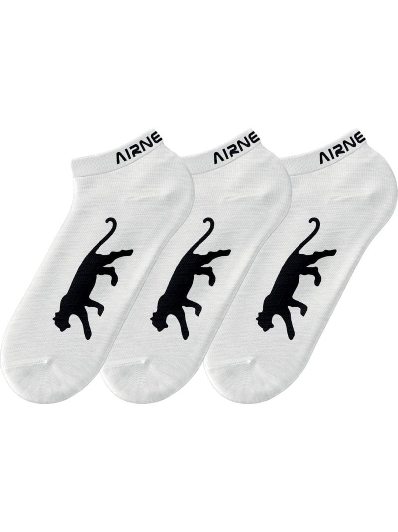 Calcetines de hombre airness (3 pares) Blanco - Kiabi
