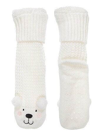 Calcetines de interior cómodos, suaves y agradables - tela antideslizante - mujer Isotoner