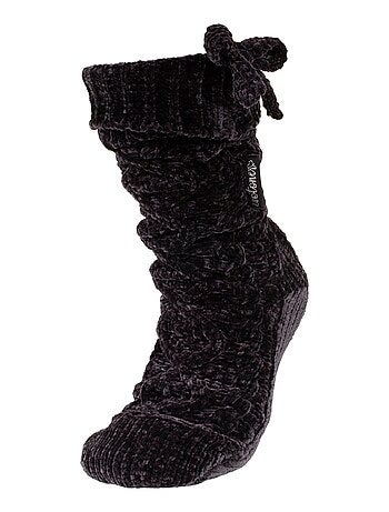 Calcetines de interior en punto de chenilla retorcida - peluda mujer Isotoner