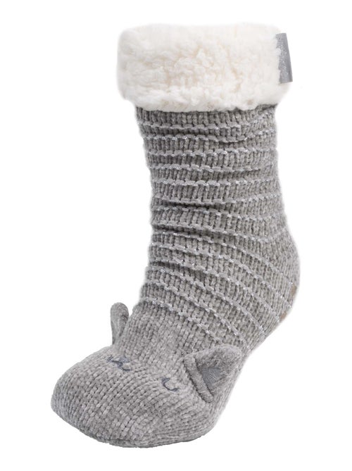 Calcetines de interior forrado, antideslizante mujer Isotoner - Kiabi