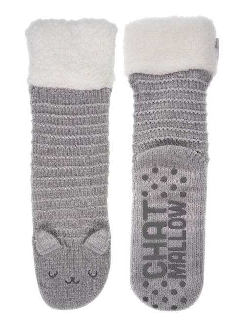 Calcetines de interior forrado, antideslizante mujer Isotoner - Kiabi