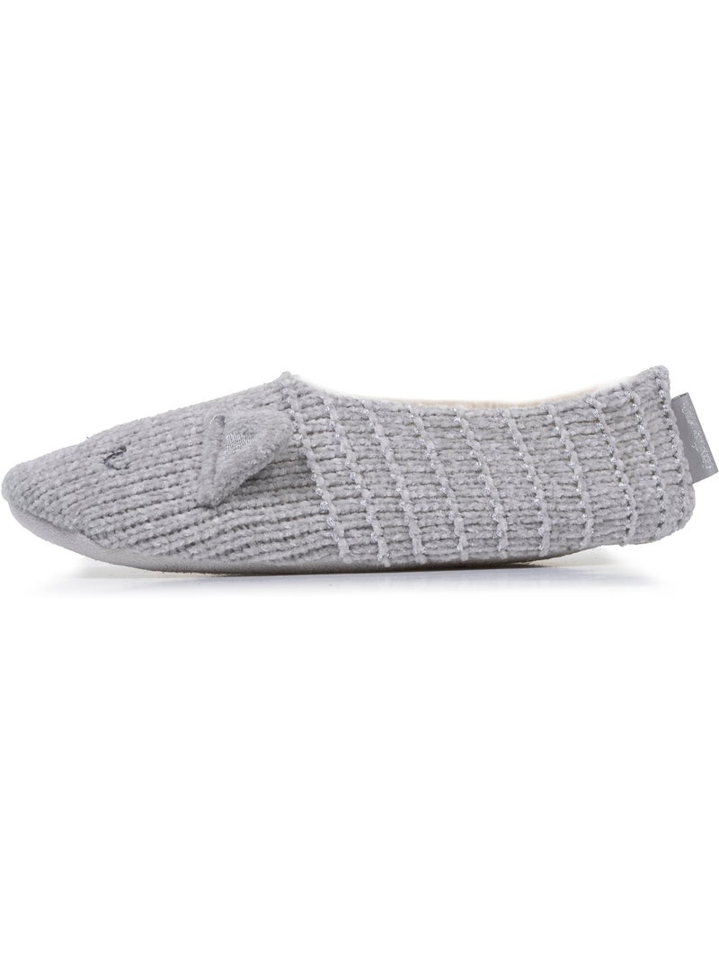 Calcetines de interior forrado, antideslizante mujer isotoner Gris gris - Kiabi