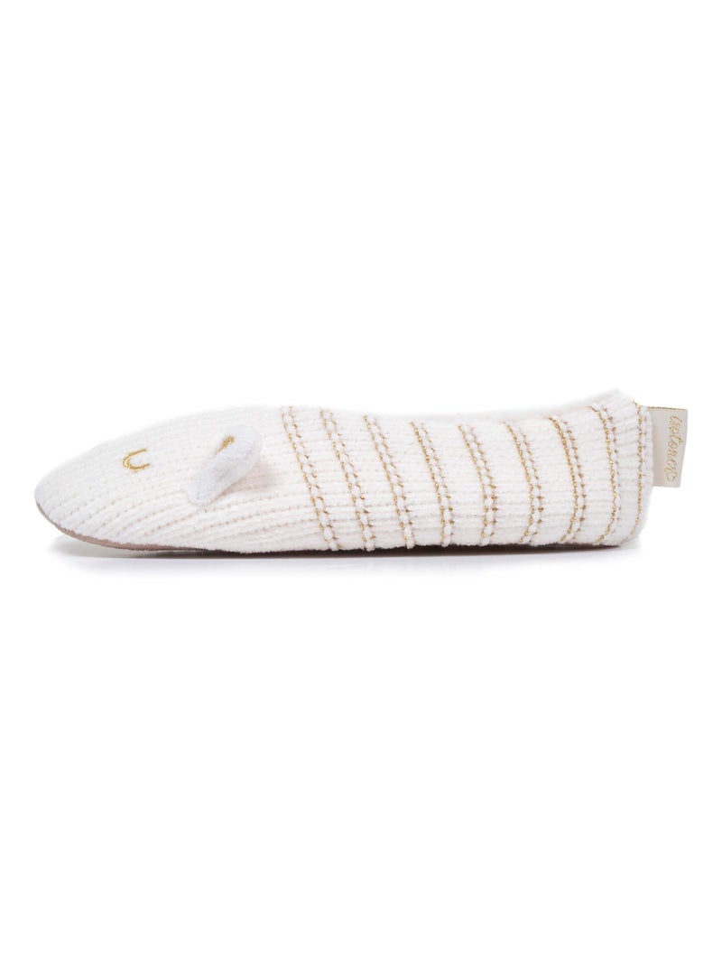 Calcetines de interior forrado, antideslizante mujer Isotoner Marfil - Kiabi