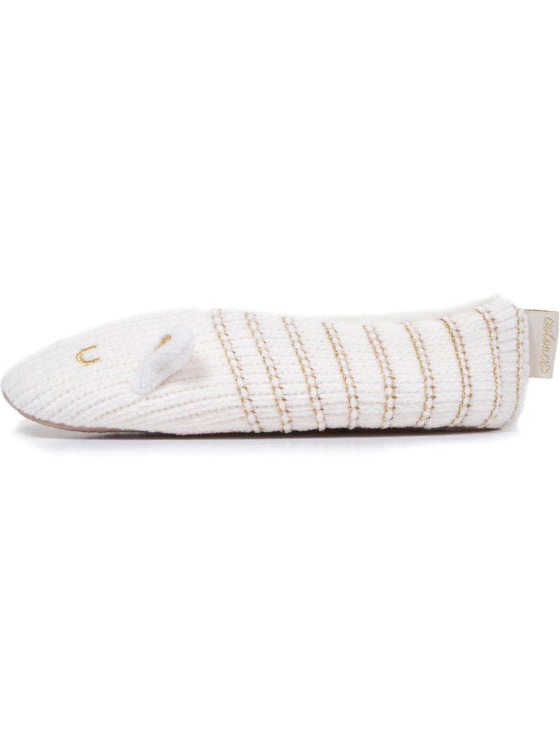 Calcetines de interior forrado, antideslizante mujer Marfil - Kiabi