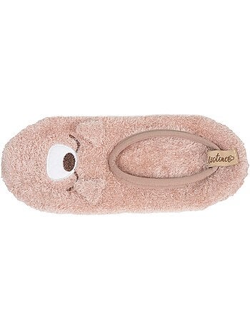 Calcetines de interior malla de felpa, granos antideslizantes mujer Isotoner