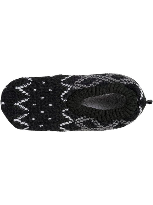 Calcetines de interior Malla rellena - Suela de ante con tacos antideslizantes hombre Isotoner - Kiabi