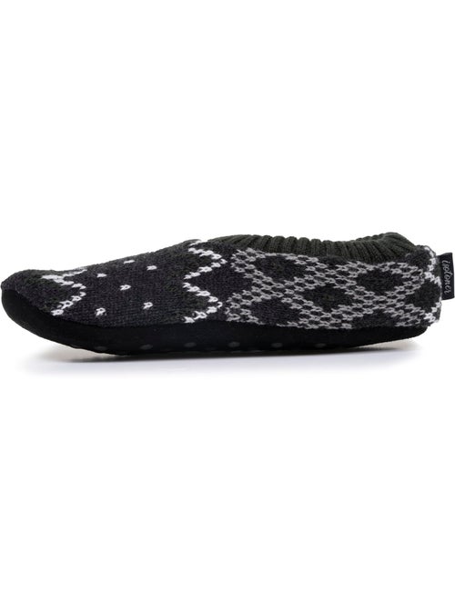 Calcetines de interior Malla rellena - Suela de ante con tacos antideslizantes hombre Isotoner - Kiabi