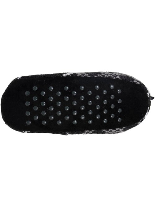 Calcetines de interior Malla rellena - Suela de ante con tacos antideslizantes hombre Isotoner - Kiabi