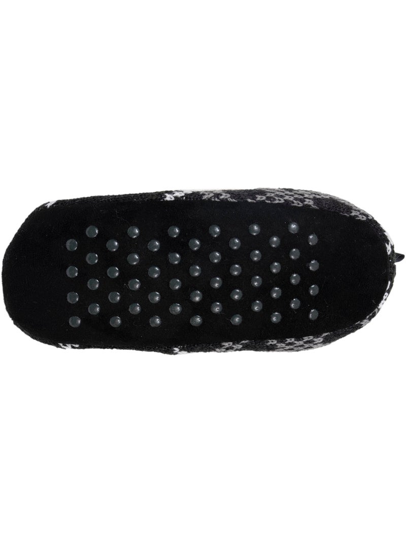 Calcetines de interior Malla rellena - Suela de ante con tacos antideslizantes hombre Isotoner Gris blanco - Kiabi