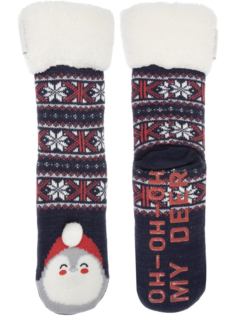 Calcetines de interior  mujer isotoner Azul Blanco - Kiabi