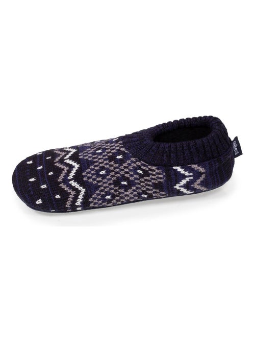 Calcetines de interior suelas de ante ultra cómodas con tacos antideslizantes hombre Isotoner - Kiabi