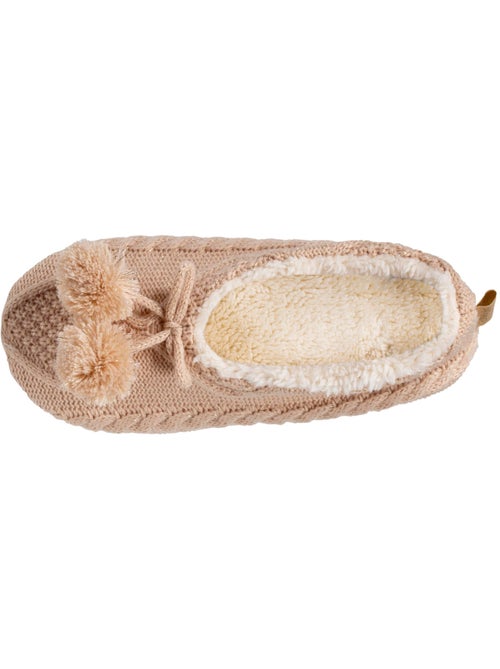 Calcetines de interior suelas de ante ultra cómodas con tacos antideslizantes mujer - Kiabi