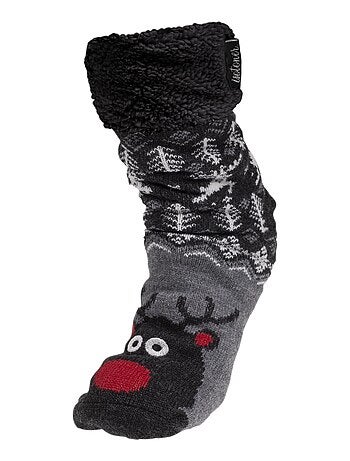 Calcetines de interior suelas ultracómodas y ligeras con tacos antideslizantes hombre Isotoner