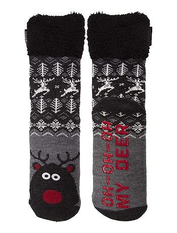 Calcetines de interior suelas ultracómodas y ligeras con tacos antideslizantes hombre Isotoner