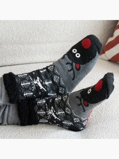 Calcetines de interior suelas ultracómodas y ligeras con tacos antideslizantes hombre Isotoner - Kiabi