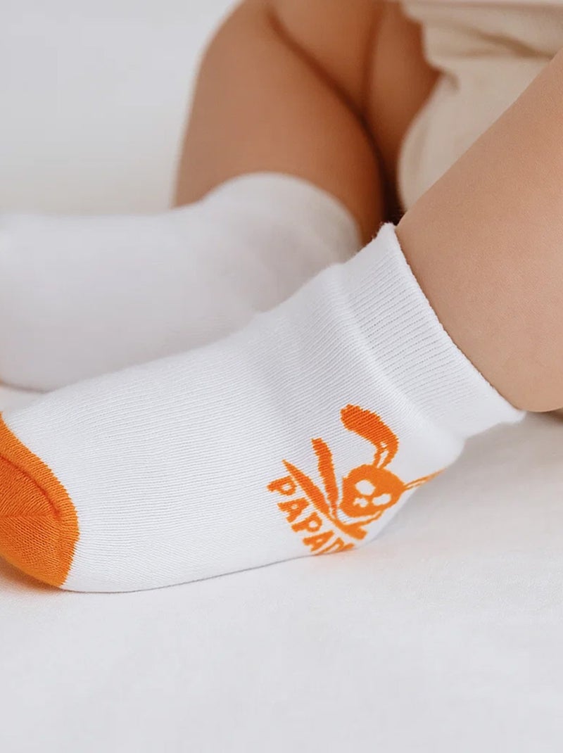 Calcetines de nacimiento de algodón orgánico Blanco - Kiabi