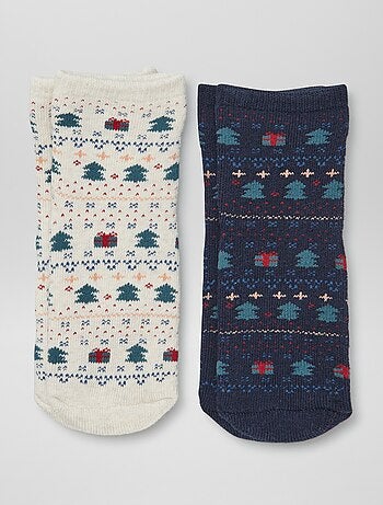 Calcetines de Navidad antideslizantes - pack de 2