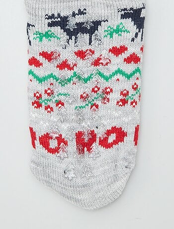 Calcetines de Navidad antideslizantes forrados