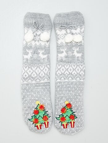 Calcetines de Navidad forrados