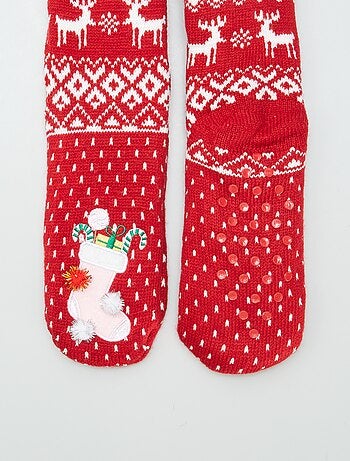 Calcetines de Navidad forrados