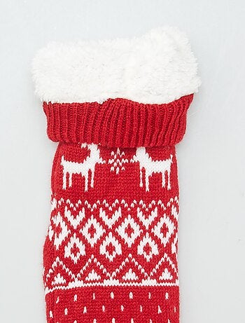 Calcetines de Navidad forrados
