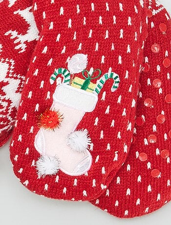 Calcetines de Navidad forrados