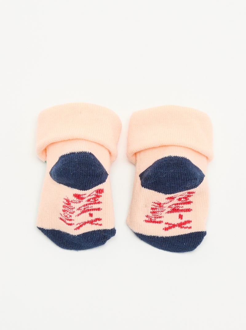Calcetines de Navidad 'pingüino' Rosa - Kiabi