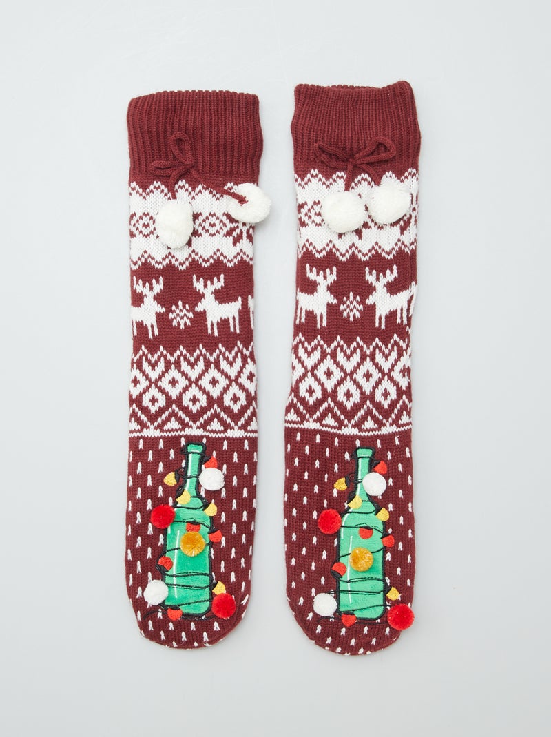 Calcetines de Navidad ROJO - Kiabi