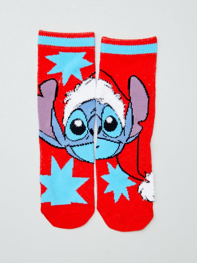 Calcetines de Navidad 'Stitch' ROJO - Kiabi