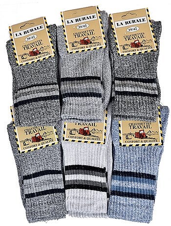 Calcetines de Trabajo Hombre LA RURALE Resistencia Pro - Pack de 6