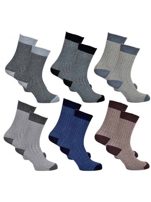 Calcetines de Trabajo LA RURALE para Hombre Resistencia y Calidad Pro - Pack de 6 - Kiabi